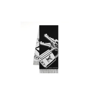 LOUIS VUITTON LOCK AND KEYS SCARF M92855 (215*45cm)